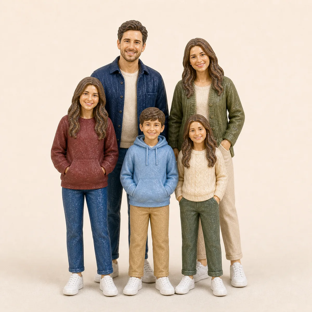 Five-Person Set custom figurine example